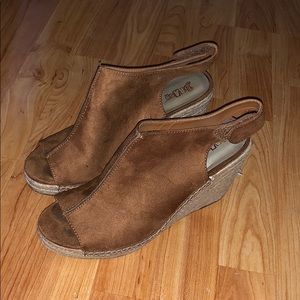 Brown Wedges size 9